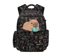 UOIMAG Mochila escolar para niñas con compartimento para laptop de 15.6 pulgadas, mochila para niños, Fórmula Capybara, M, Casual