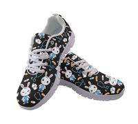 UOIMAG Nurse Shoes for Women Cute Rabbit Print Walking Shoes Lightweight EU43
