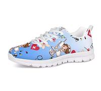 UOIMAG patrón médico Enfermera Zapatillas para Correr Transpirable Air Mesh Trainer Ligero Zapatillas de Ocio para Mujeres Adolescentes niñas 39EU