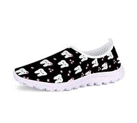 UOIMAG, Regalo para Mujer, Zapatos de Enfermera, Zapatillas de Deporte con Dientes Bonitos, Zapatos Planos de Malla, 36EU