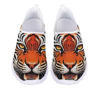 UOIMAG Tiger Print Water Shoes for Men Womens Slip On Walking Shoes Flat Casual Sneakers Lightweight EU38