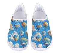 UOIMAG Womens Slip On Shoes Hot Air Balloon Walking Shoes Lightweight Barefoot Casual Sneakers for Outdoor EU41