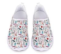 UOIMAG Zapatillas Deportivas para Mujer, Zapatillas de Regalo para Enfermera, Zapatillas Ligeras para Caminar, Zapatillas Deportivas para Caminar 45EU