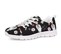 UOIMAG, Zapatillas Unisex, Zapatillas Deportivas con patrón médico, Zapatillas Deportivas Transpirables con Malla de Aire, Zapatos Casuales de Encaje Plano 44EU
