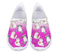 UOIMAG Zapatos de Enfermera con Estampado de Gato, Entrenador Ligero, Zapatillas de Moda para Mujer, Zapatos Casuales para Caminar 40EU