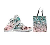 UOIMAG - Zapatos de Enfermera para Mujer, Zapatillas Deportivas con Bolsas de Lona, Bolsa de supermercado Reutilizable