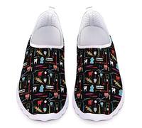 UOIMAG Zapatos de Enfermera para Mujer, Zapatillas sin Cordones, Zapatillas Ligeras de Moda, Zapatos Casuales para Caminar 39EU