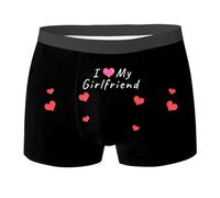 Uomo Calzoncillos Hombre Negro - Ropa Interior Personalizada para con Cara para Cumpleaños de Novios Y Maridos (Black XXL)