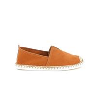 UOMO DESIGN - Alpargatas para hombre de lona o ante - Estilo chic e informal, ligero y cómodo - Eliott, Sued Camel, 43 EU