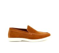 UOMO DESIGN - Mocasín Slip-on para hombre, elegante, flexible, cómodo, de gamuza y piel vegana - Laurent, 2 Camel, 44 EU