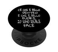 Uomo Divertenti Ironiche Bello Dentro Fuori io Sono Doble PopSockets PopGrip Adhesivo