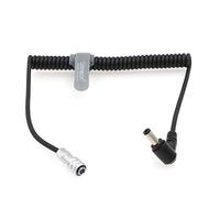 Uonecn - Cable de alimentación para cámara de cine de bolsillo Blackmagic 4K y soporte en V de oro para BMPCC 4K Weipu de 2 pines hembra a CC de ángulo recto