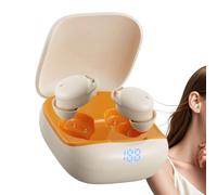 Uonguon Auriculares Inalámbricos | Gürültü Önleyici Stereo SES Güçlü Bas Sistemi,Auriculares para Dormir Inalámbricos Mini e Invisibles,para Viajes Deportes Correr Oficina Hogar Cama Escalada en