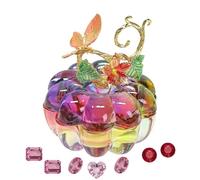 Uonguon Butterfly Jewelry Box, Crystal Trinket Organizer Display Case, 3.94x3.93x3.15 pulgadas Elegant Treasure Holder, Butterfly Earring Organizers for Keepsakes, Women and Vanity Decor