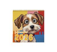 Uonguon Calendario de pared 2026 - Planificador de perros para mes, semana y día | Calendario de escritorio 2026 Linda decoración de pared, para citas, agenda académica, horario académico, decoración