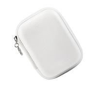 Uonguon Camera Case, Camera Pouch, Waterproof Hard Protective Bag, Lightweight Travel Organizer, Shockproof/Sturdy Design, 9x12x4cm, Ideal for Cameras, Data Cables, Chargers, White/Purple