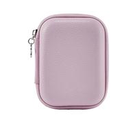 Uonguon Camera Case, Camera Pouch, Waterproof Hard Protective Bag, Lightweight Travel Organizer, Shockproof/Sturdy Design, 9x12x4cm, Ideal for Cameras, Data Cables, Chargers, White/Purple