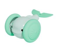 Uonguon Cat Automatic Moving Ball, Little Whale-Shaped Electric Cat Toy, Stimulating Rolling Ball, Rechargeable and Interactive, 2.95x1.57 Inches, Ideal for Indoor, Kittens, Green/Yellow