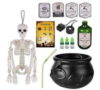 Uonguon Cauldron Bowl, Halloween Party Decorations, 480g Outdoor Holiday Decoration ideal for House, Classroom, Table, Festival, Outdoor Summer, Home, Witches, Indoor Kitchen, Offices, Ghost
