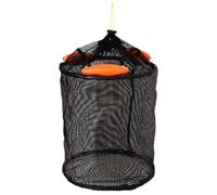 Uonguon Cesta de pesca flotante, bolsa de red de peces portátil, accesorios de pesca para kayak, jaula de peces plegable, jaula de peces con cuerda, red de pesca de depósito, almacenamiento de peces