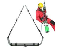 Uonguon Climbing Harness, Adjustable Safety Belt, 19.69x7.48x4.72 Inches Compact Mountaineering Gear, Heavy Duty Support, Size Fits Most, for Camping, Lineman Work, Scaffold, Home Use