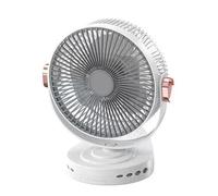 Uonguon Clip Fan, Separable Personal Fan, 8.94x7.79x5.39 Inches Hangable Breeze Maker, Adjustable-Speed, Quiet USB Rechargeable, Built-In Light for Bedroom Car Student Workshop Beach
