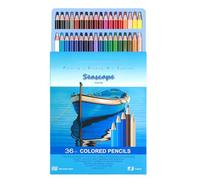 Uonguon Colored Pencils, 36 Count Drawing Sketching and Doodling Pencils, 9.45x7.09x1.97 Inches Art Supplies Kit for Blending, Shading, Painting, Note Annotation, Journal Decoration, Creative