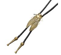 Uonguon Corbatas occidentales para hombre, corbata de piel sintética vintage, accesorio de diseño único de cigarro, corbata retro ajustable de para disfraz, cosplay, viajes, lugar de trabajo