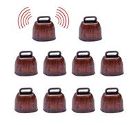 Uonguon Cowbell, Metal Cow Bells, Noise Makers, Retro Decor, Goat Collar, (1,38 x 1,38 x 0,94 pulgadas), ideal para la seguridad de mascotas, añadir sonido para vivir y necesidades de mascotas