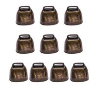 Uonguon Cowbell, Metal Cow Bells, Noise Makers, Retro Decor, Goat Collar, (1.38x1.38x0.94 In), Ideal For Pet Safety, Adding Sound To Livestock and Pets Necessity