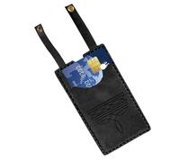 Uonguon Credit Card Holder, Leather Small Wallets with Snap Fastening, 2.99x4.02 Inches Handmade Slim Boot Shaped Coin Pocket Purse, Ideal for Cash Keys Travel Men Women Pocket Organizer