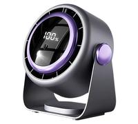 Uonguon Desk Fan, Air Circulator USB Rechargeable, 7.09x4.33x7.87 inches Quiet Portable Touchscreen Fan with Digital Display for Outdoor, School, Garden, Gym,Travel, Beach and Tent
