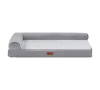 Uonguon Dog Bed for Large Dogs, Supportive Foam Sofa Pet Couch, Washable Big Puppy Bed, Removable Bolsters 29.53x19.69x6.3 Inches for Extra Comfort, Ideal for Large Pets, and Puppies
