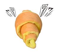 Uonguon Dog Enrichment Toys, Soft Croissant Shaped Dog Digging Toy, Chewable Pet Supplies, Interactive Plush, Ideal for Indoor and Outdoor Play, 7.09x2.95x3.15 Inches, Lightweight