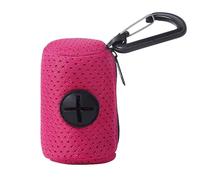 Uonguon Dog Poop Bag Dispenser, Mesh Lead Attachment, 2.73x.95 Inches Zipper Storage Pouch, Large Capacity Holder, Portable Waste Solution, Ideal for Dog Walking, Travel, or Outdoor Use