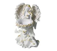 Uonguon Fairy Statue Figurine, Table Ornament Fairy Sculpture, Elegant Art Decoration, Exquisite Home Decor for Desk, Bedroom, Shelf, Cabinet, Workplace Display, Presents, Color White