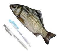 Uonguon Funny Fish-Shaped Pencil Case - Crucian Carp Pouch, 11.42 x 2.75