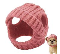 Uonguon Gorro de Punto Suave con Agujeros para Las Orejas, Sombrero de Gato, para, Cosplay, Festival, Cachorro, Invierno, cumpleaños, Gatito, Halloween, Año Nuevo, Chihuahua, Bulldog francés