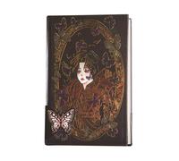 Uonguon Gothic Notebook, Style Colorful Pages, Illustration Handbook, Vintage Journal for Women, 256 Pages, School, Office Supplies, and Creative Writing Notepad, 7.09x5.04 Inches