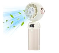 Uonguon Handheld Fan, Portable Mini Cooling Fan, 3.35x1.77x7.01 Inches Folding Handhelds Ventilator, Compact Desk Fans for Summer Outdoor Travel, Beach, Camping, Car Use, Baby Coolings Accessory