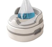 Uonguon Inodoro portátil para niños, cómodo asiento de limpieza rápida, inodoro de entrenamiento plegable con protector contra salpicaduras, silla de orinal de viaje, baño móvil para niños, vehículos