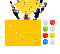 Uonguon Juegos de construcción de equipos - Actividades grupales de planeta perforada con ocho bolas | Juegos de grupo - Para reuniones familiares, , parques, playas, patios, exteriores