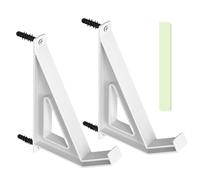 Uonguon Laptop Wall Mount, Wall Hanger Display, 5.79x2.56x1.5 Inches Space-Saving Bedside Storage, Multi-Purpose Organizer, Adjustable Metal Bracket for Electronics, Art Books, Frames, Routers, Home