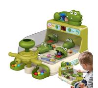 Uonguon Máquina de pinball de dinosaurio, novedosa máquina de juego, juegos de pinball de mesa, versátiles juegos de mesa clásicos en miniatura para niños de 4 a 6 años