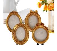 Uonguon Marco Fotográfico Miniatura - 4 Piezas Antiguas Irregulares Para Artesanías Fotográficas | Marcos Pequeños de Resina | Para Hogar Lugar De Trabajo Museo Galería Estante Repisa De Chimenea