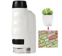 Uonguon Microscopio portátil para niños - Microscopio Compuesto portátil Preescolar 120X | Kits de Ciencias educativas, proyectos Stem y Juguetes científicos, para Aprender, educar y Explorar,