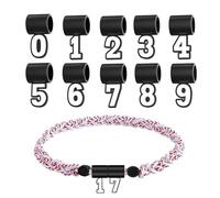 Uonguon Número Collar Colgante, Silicona Número Pendientes de 0 a 9, 0.71x1.38 Pulgadas Accesorios de joyería de Recuerdo, Cadena compacta, Suave, Equipos de softbol, Regalos de graduación, atle