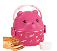 Uonguon para microondas | Linda de oso para mujeres adultas,Caja de almuerzo con refrigerador reutilizable de seguridad para microondas con asa para oficina, trabajo, escuela, picnic, playa