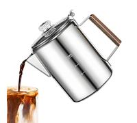 Uonguon Percolator Coffee, Camping Coffee Pot, Compact Vintage Design Easy Pour Spout, Portable Brewing Machine, for Camp, Beach, Outdoor Gatherings, 6.69x4.84x7.48 pulgadas