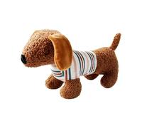 Uonguon Plush Squeaky Dog, Aggressive Chew Toys, Dachshund Shaped Play, Unique Design, Interactive Training Tool, Ideal for Strong Chewers, Sturdy Construction, 11.81x4.72x6.69 Inches